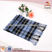 Classic Cashmere Feel Men's Winter Scarf In Rich Plaid